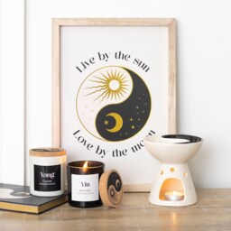 Set of 2 Yin Yang Jar Candles - Oud and Coconut - thumbnail 2
