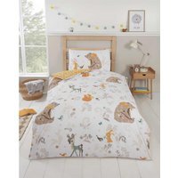 Woodland Friends Duvet Cover Set - Multi / Single