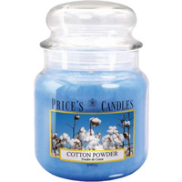 Cotton Powder Scented Jar Candle - Medium / Medium