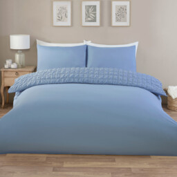 Kingston Check Duvet Set - Blue / Single - thumbnail 2