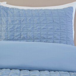 Kingston Check Duvet Set - Blue / Single - thumbnail 3