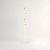 Avento Gold And White Coat Stand - Gold