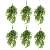 Artificial Hanging Plants Multipacks Fire Resistant UV Resistant - 6 x 85cm Green Pothos / 85cm / 10cm