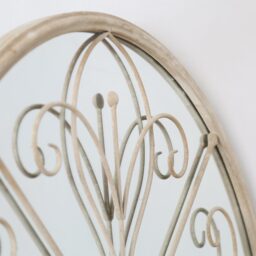 Orchid Metal Circular Decorative Wall Mirror Cream - Cream - thumbnail 3