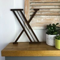 Personalised Metal lettering , Personalised Gift , Rusty Art Deco Letter X - Rusted