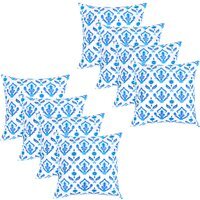 Printed Outdoor Scatter Cushion Garden Furniture Decorative Pillows  - Maria Blue / 8 - thumbnail 1