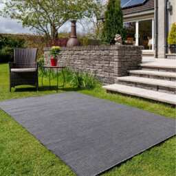 Slate Grey Soft Plastic Value Indoor Outdoor Area Rug - Slate Grey / 330 x 240cm - thumbnail 2