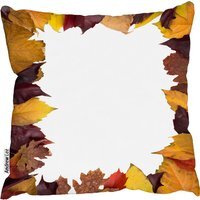 Orange Purple Autumn Cushion - Orange / 60cm