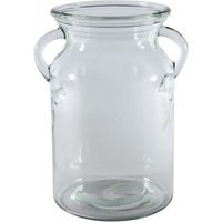 Glass Milk Churn Design Vase - Clear - image 1