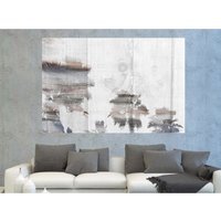 'Silver Palm' by 17 Stories Graphic Art Wrapped on Canvas - Black / 152cm