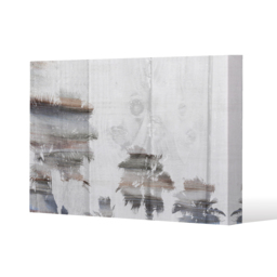 'Silver Palm' by 17 Stories Graphic Art Wrapped on Canvas - Black / 152cm - thumbnail 2