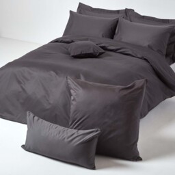 1000 Thread Count Egyptian Cotton Housewife Pillowcase - Dark Grey / 80cm - thumbnail 4
