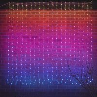 2M x 2M Smart RGBIC Neon Curtain String Lights - Blue