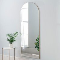 Minimal large Floor Arch Mirror - Gold - image 1