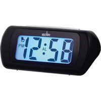 Auric Large LCD Display Alarm Clock Black - Black