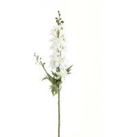 Tall Delphinium Stem Faux Flower Elegant Accent - White - image 1