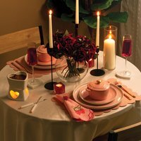 Set of 3 Noir Taper Candle Holders - Black