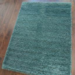 Super Soft Ocean Blue Shaggy Living Area Rug - Ocean Blue / 230 x 160cm - thumbnail 3