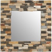Cora Wall Mirror With Black Finish Frame - Gold