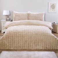 Aurora Faux Fur Duvet Set - Champagne / King - image 1