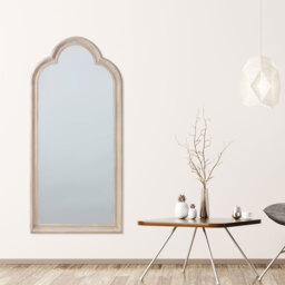 Maeve Washed Wooden Mirror - Wood / 170cm - thumbnail 3