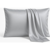 Luxury Silk Housewife Pillowcase - Silver - thumbnail 1