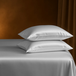 Luxury Silk Housewife Pillowcase - Silver - thumbnail 4