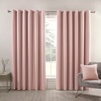 Hoxton Blackout Eyelet Curtains - Blush / 168cm / 229cm - thumbnail 1