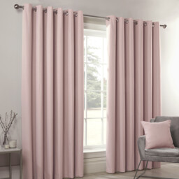 Hoxton Blackout Eyelet Curtains - Blush / 168cm / 229cm - thumbnail 2