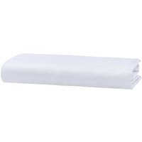 Egyptian Combed Cotton Silky Satin Fitted Bedsheets - Deep Pocket x32cm - White / Double
