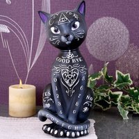 Mystic Kitty Spirit Board Black Cat Ornament - 26cm - thumbnail 1