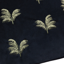 Guilded Palms Embroidered Cushion - Black / 80 Feather 20 Polyester - thumbnail 4