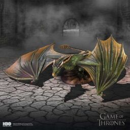 Game of Thrones Rhaegal Large Dragon Figurine - 43cm - thumbnail 2