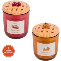 True Aroma Pumpkin Pie or Cherry Pie Scented Candle