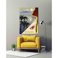 'Summer Road' Graphic Art on Canvas - Yellow / 101cm / 152cm - image 1