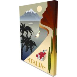 'Summer Road' Graphic Art on Canvas - Yellow / 101cm / 152cm - thumbnail 2