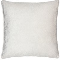 Lustre Velvet Plain Cushion - Ivory / Polyester - image 1