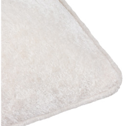 Lustre Velvet Plain Cushion - Ivory / Polyester - thumbnail 2