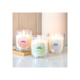 Aura Energy Lotus Mint Tea Iridescent Candle Uplifting Scent - Green - thumbnail 5