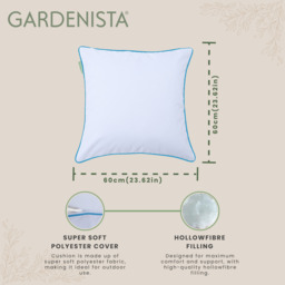 Garden Scatter Cushion Sofa Outdoor Decorative Throw Pillows - Turquoise / 60cm / 8 - thumbnail 3