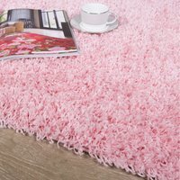 Soft Value Shaggy Rug - Baby Pink / 135 x 135cm - image 1