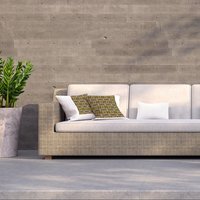Portuguese Ethnic Tiles Azulejos Outdoor Cushion - Brown / 60cm - image 1