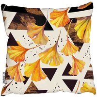 Watercolor In Autumn Colors Cushion - Orange / 60cm
