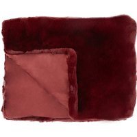 Bosie Lamina Red Wine Faux Fur Throw - Red