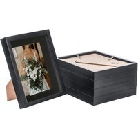 "3D Box Photo Frames - 8 x 10"" with 5 x 7"" Mount - Pack of 5 - Black/Black" - thumbnail 1