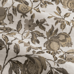 Pomegranate Floral Jacquard Pencil Pleat Curtains - Natural / 228cm - thumbnail 4