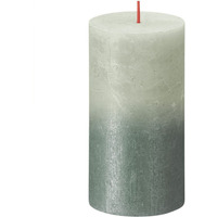 Bolsius Rustic Faded Foggy Green Metallic Candle (130mm x 68mm) - Green