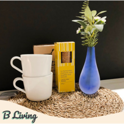 Mouth Blown Coloured Glass Vase Set - Blue - thumbnail 5
