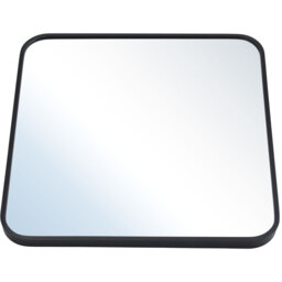 Square Bathroom Mirror with Rounded Corner - Black / 50cm - thumbnail 3