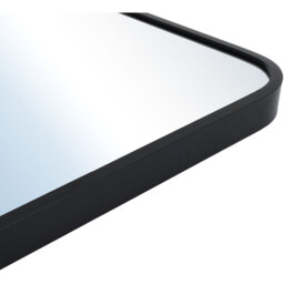 Square Bathroom Mirror with Rounded Corner - Black / 50cm - thumbnail 4